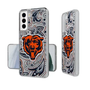 Chicago Bears Paisley Clear Phone Case