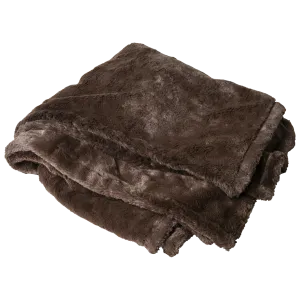Chocolate Faux Fur Blanket