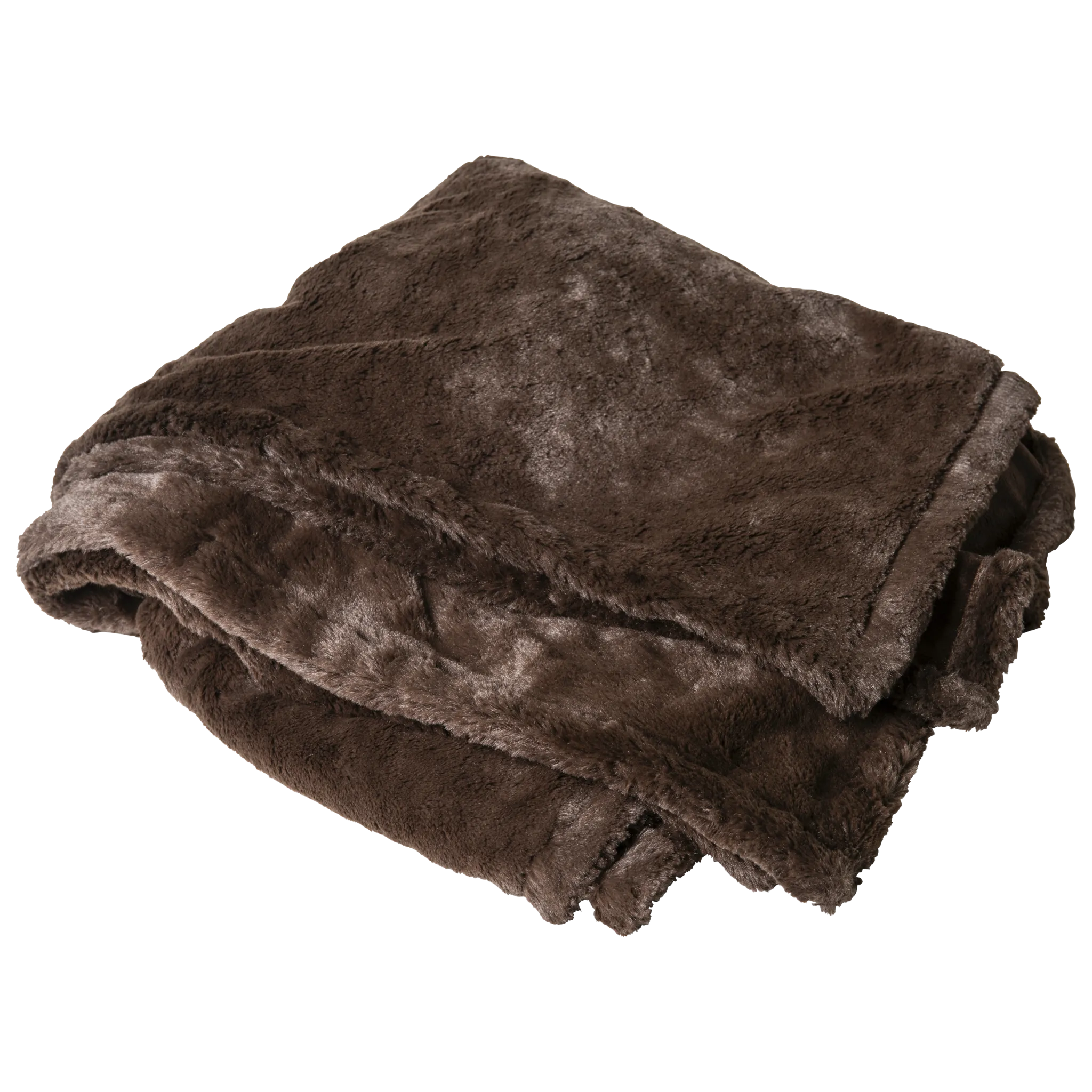 Chocolate Faux Fur Blanket