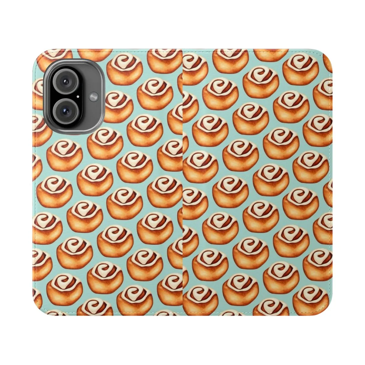 Cinnamon Roll Inspired Blue Phone Case