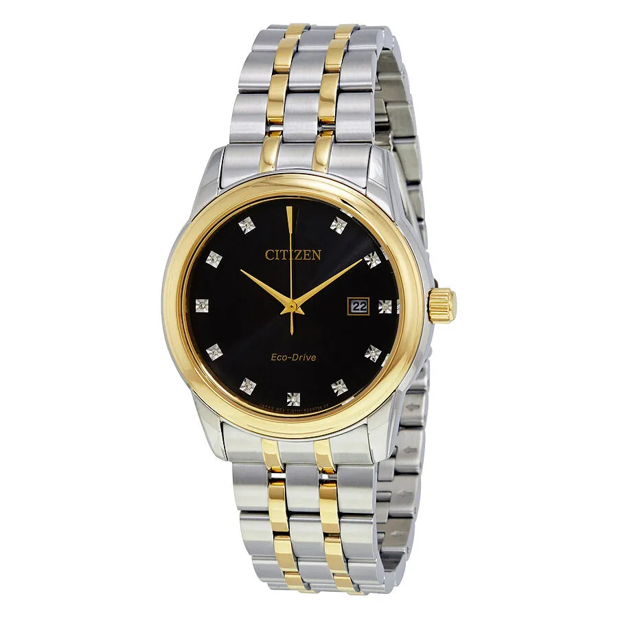 Citizen Diamond Black Dial Men's Watch BM7344-54E
