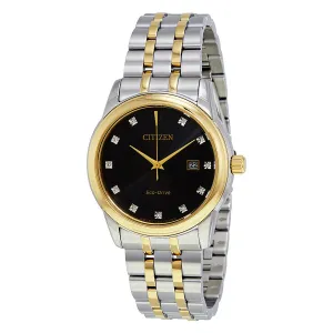 Citizen Diamond Black Dial Men's Watch BM7344-54E