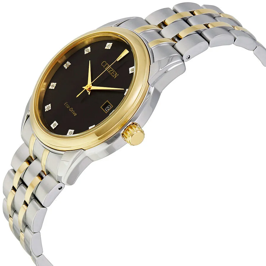 Citizen Diamond Black Dial Men's Watch BM7344-54E