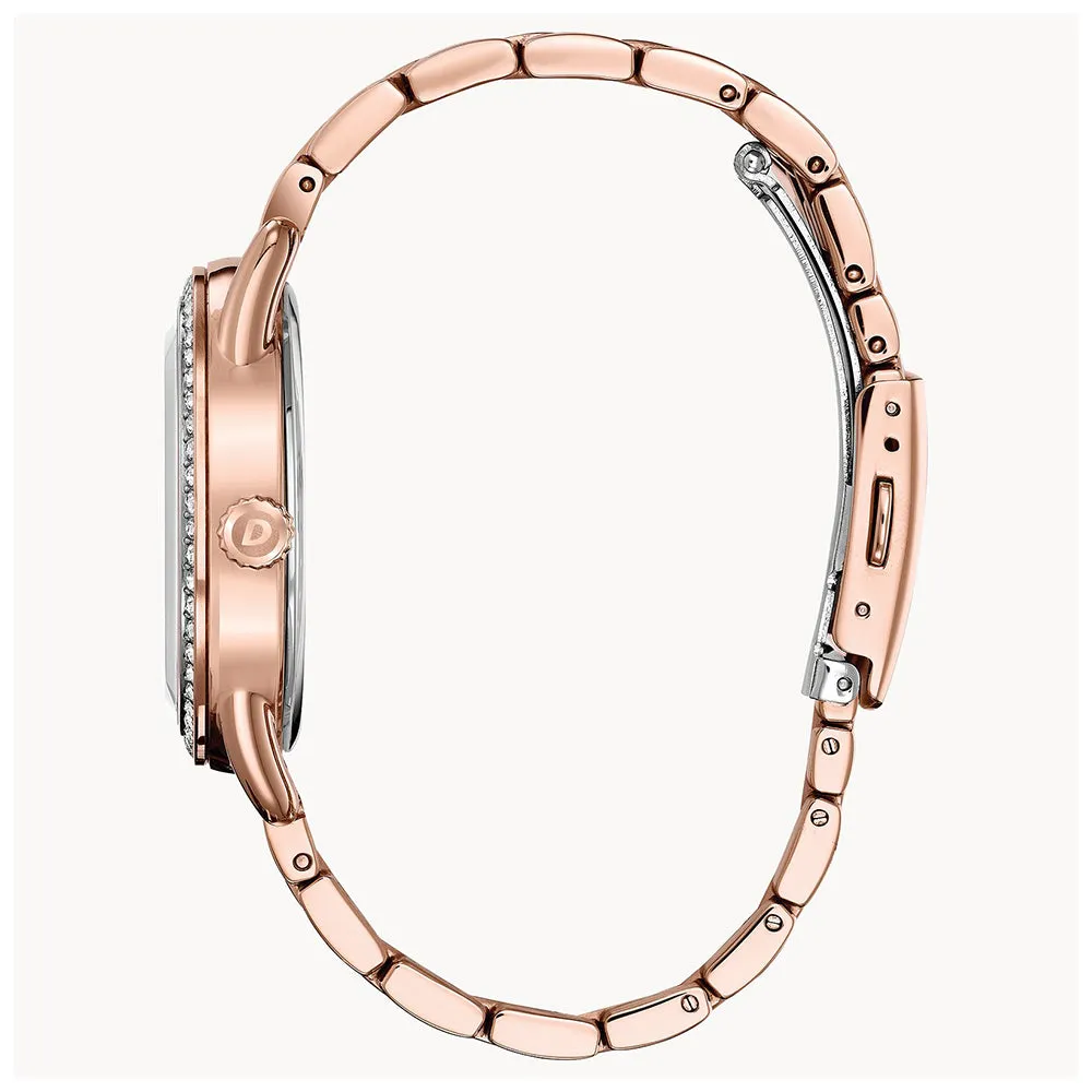 Citizen Drive Women's Stainless Steel Bracelet Band Rose Gold-Tone Dial Watch - FE6113-57X