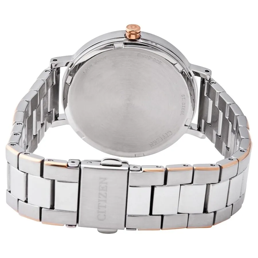 Citizen Eco-Drive Silver Dial Two-tone Ladies Watch EM0766-50A