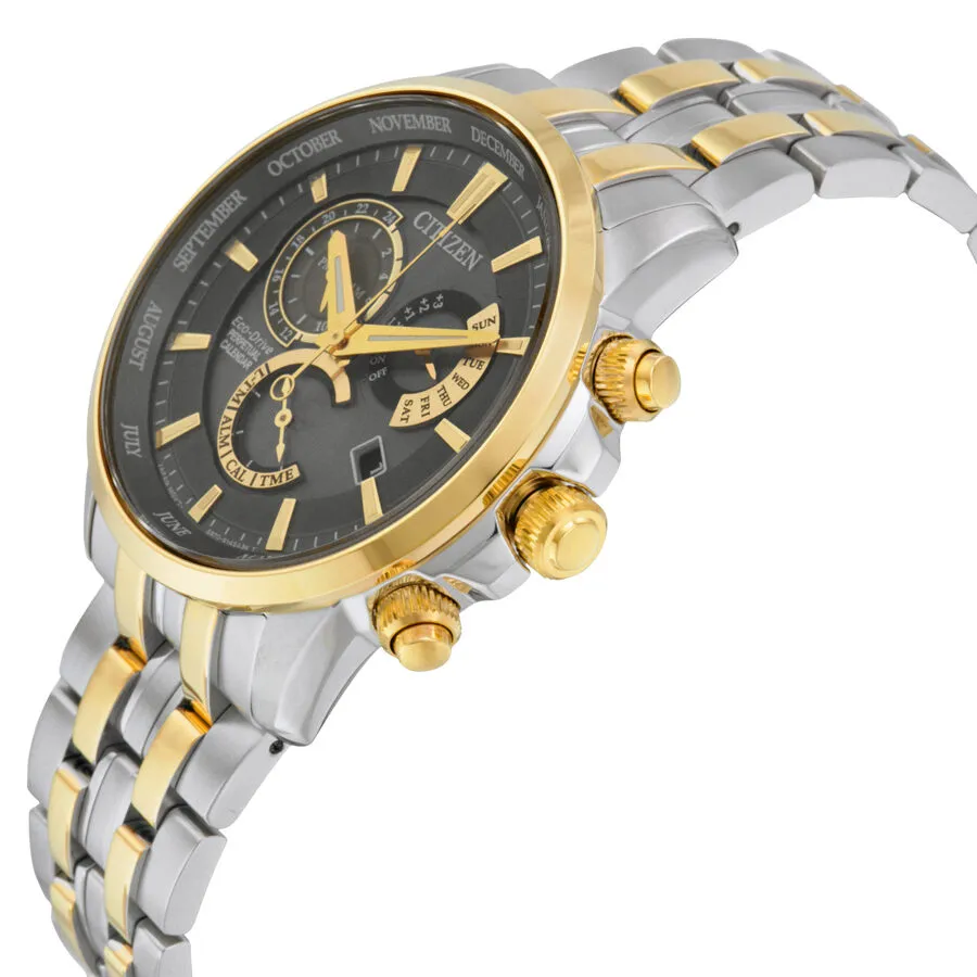 Citizen Perpetual Grey Dial Two-tone Men's Watch BL8144-54H
