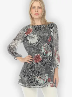 Citron Style Silk Tunic