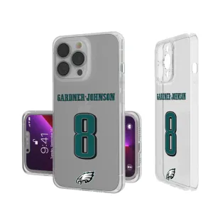 C.J. Gardner-Johnson Philadelphia Eagles 8 Ready Clear Phone Case
