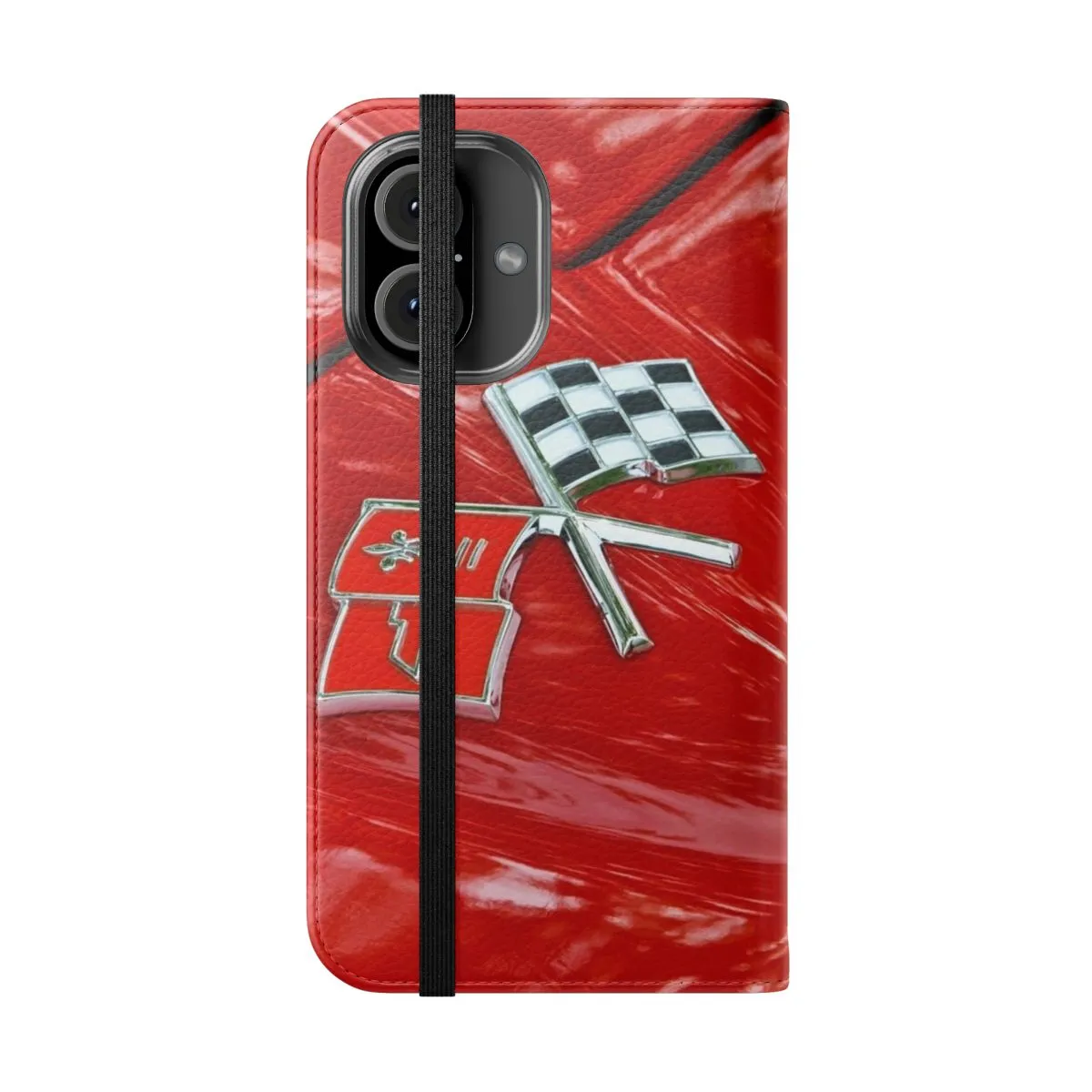 Classic Car Inspired Corvette Flags Phone Case