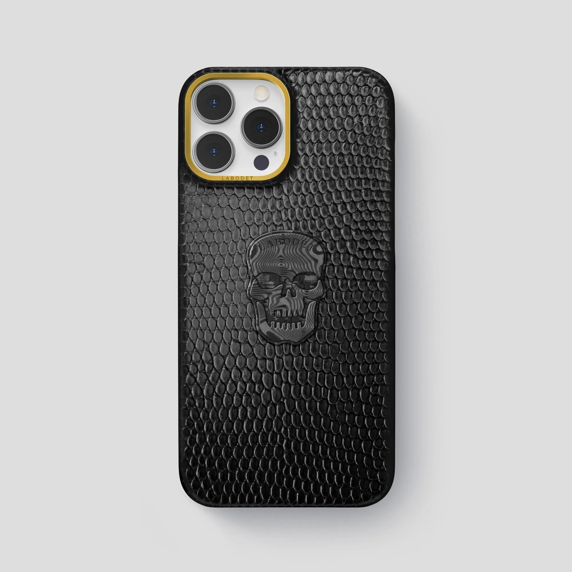 Classic Case With Carbon Skull For iPhone 14 Pro Max In Lizard