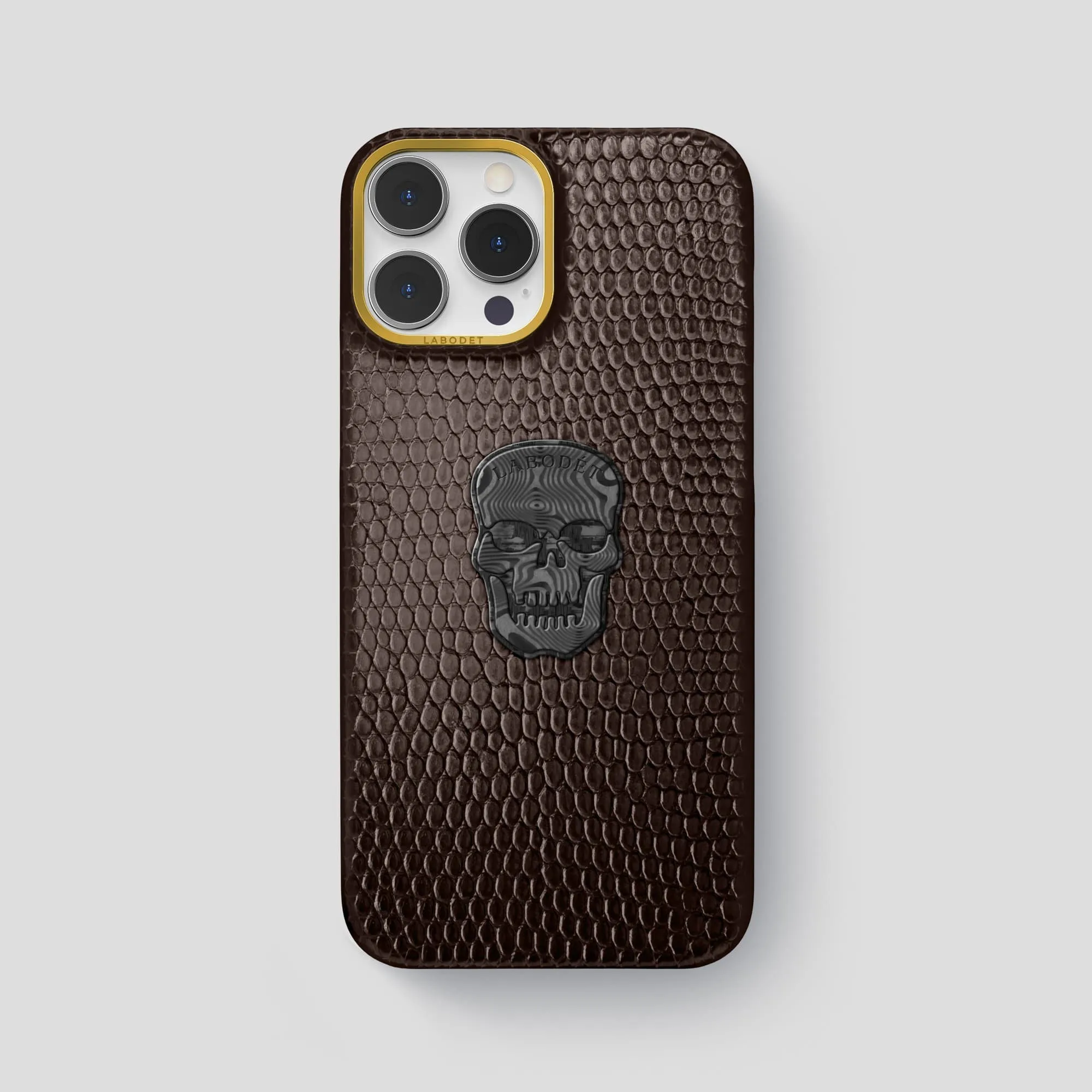 Classic Case With Carbon Skull For iPhone 14 Pro Max In Lizard