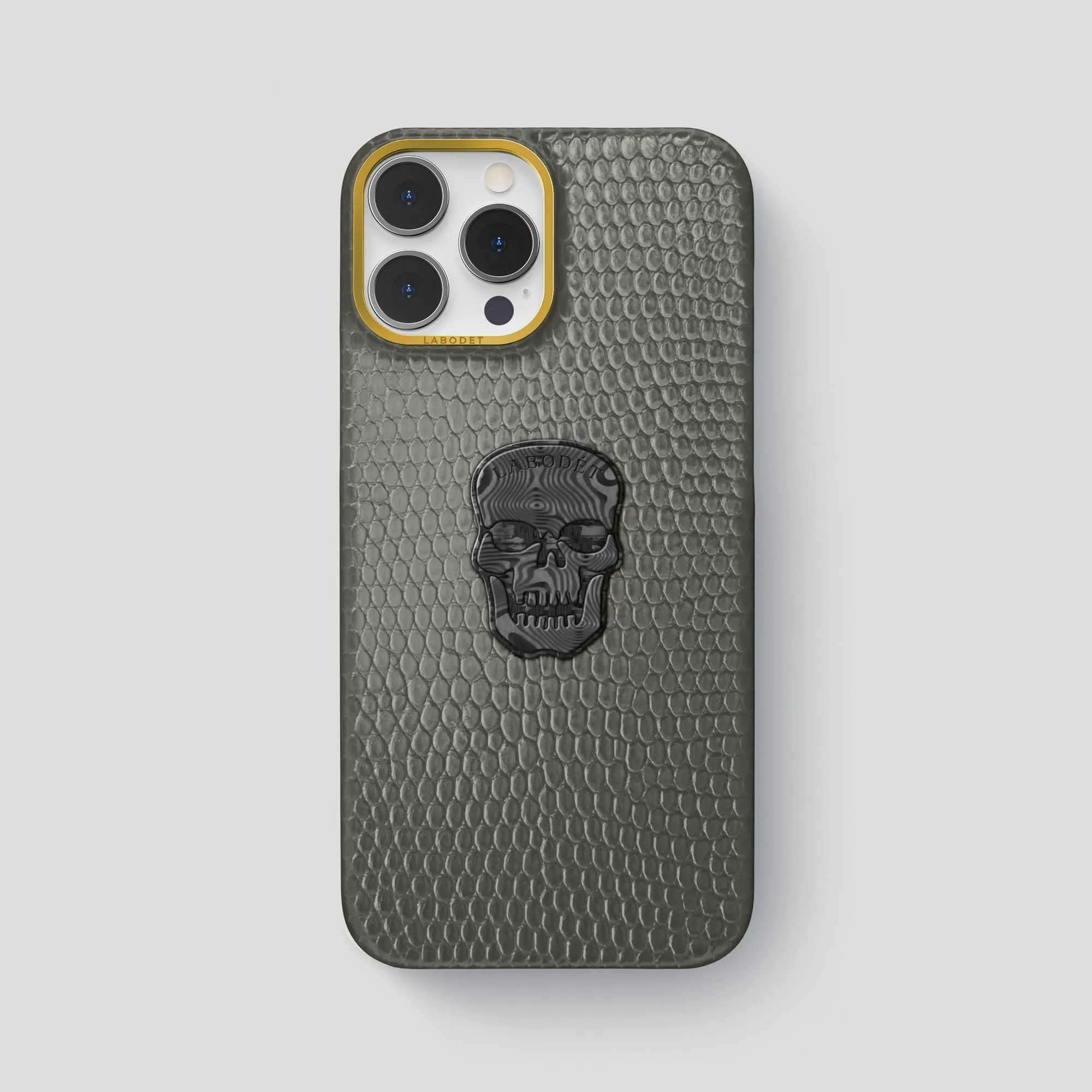 Classic Case With Carbon Skull For iPhone 14 Pro Max In Lizard