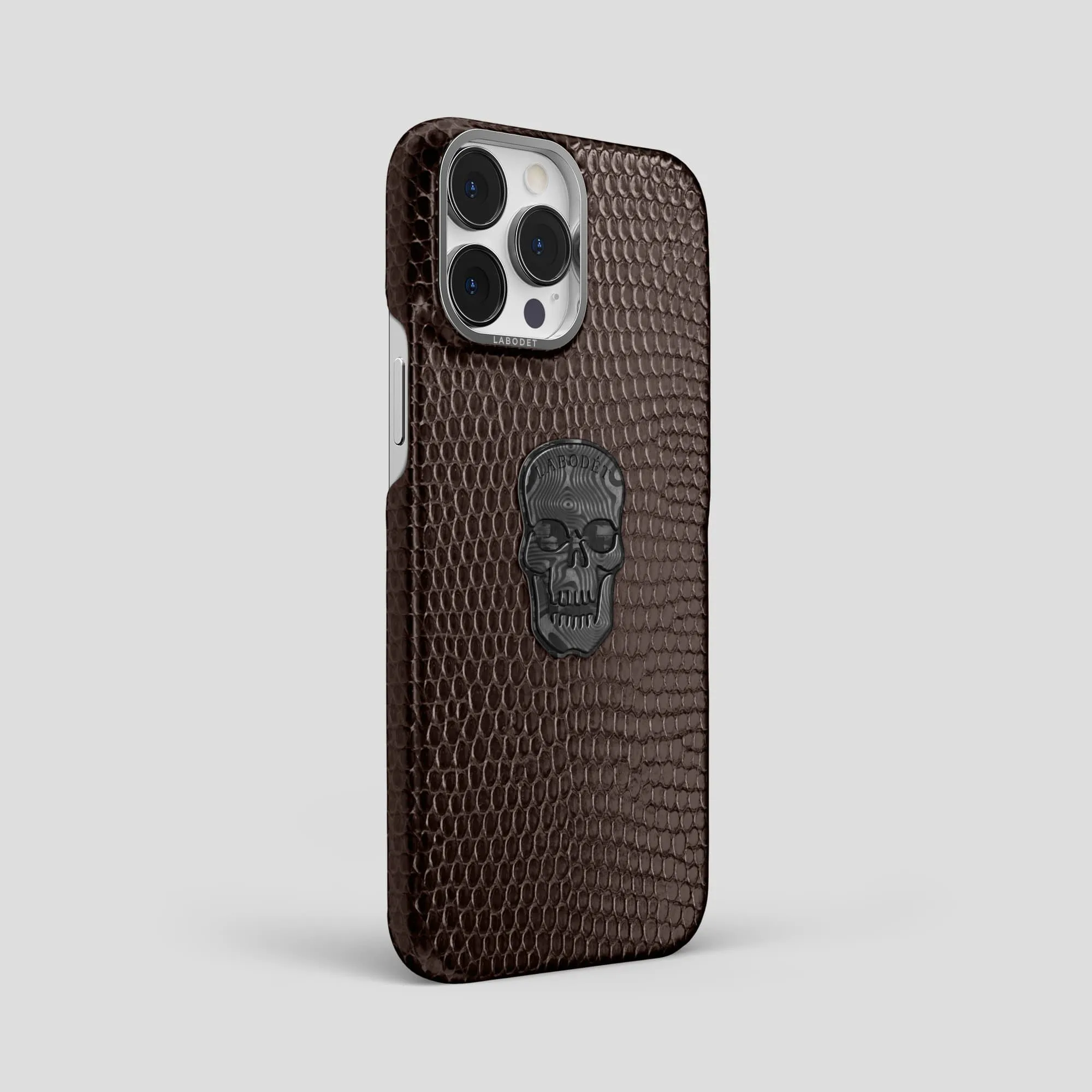 Classic Case With Carbon Skull For iPhone 14 Pro Max In Lizard