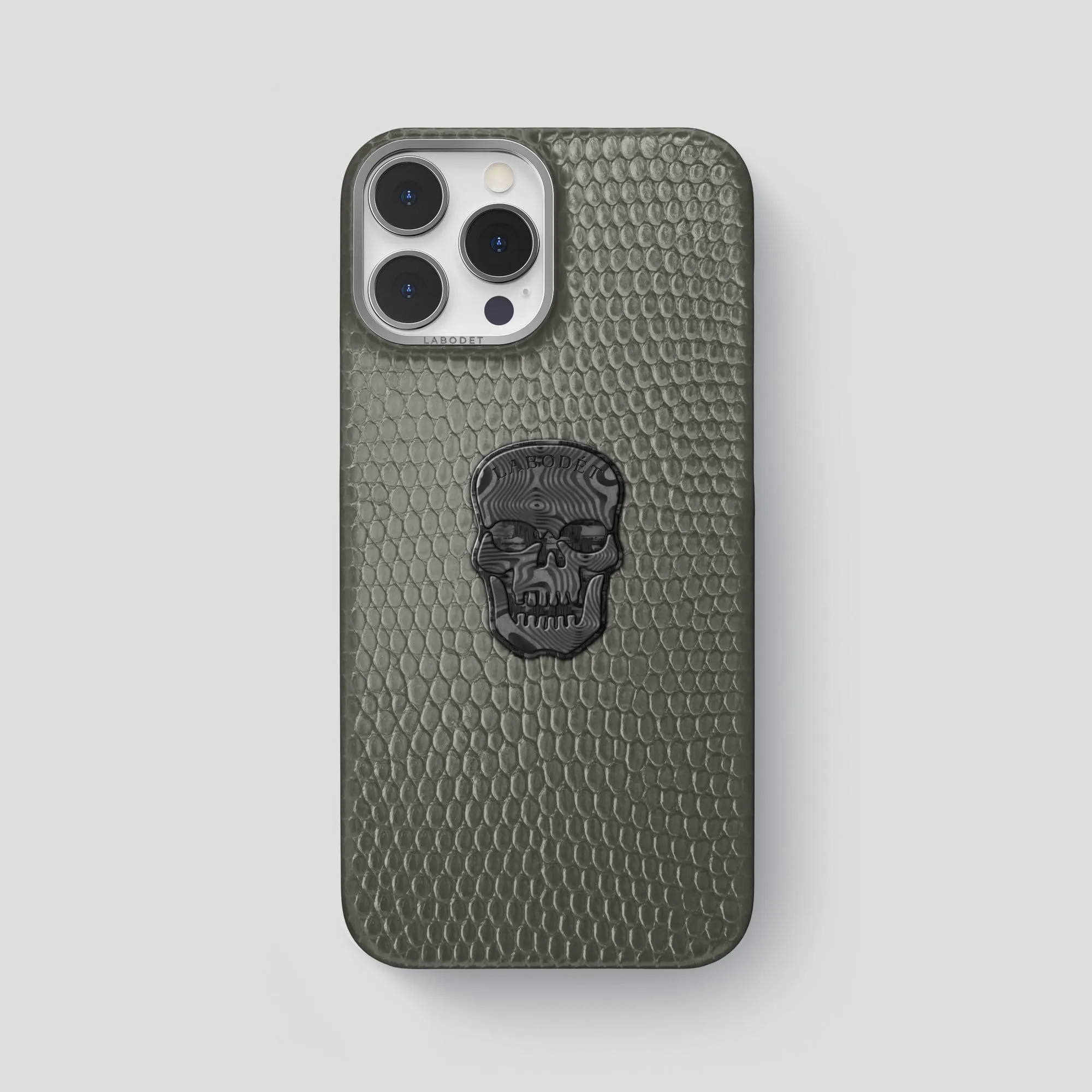 Classic Case With Carbon Skull For iPhone 14 Pro Max In Lizard