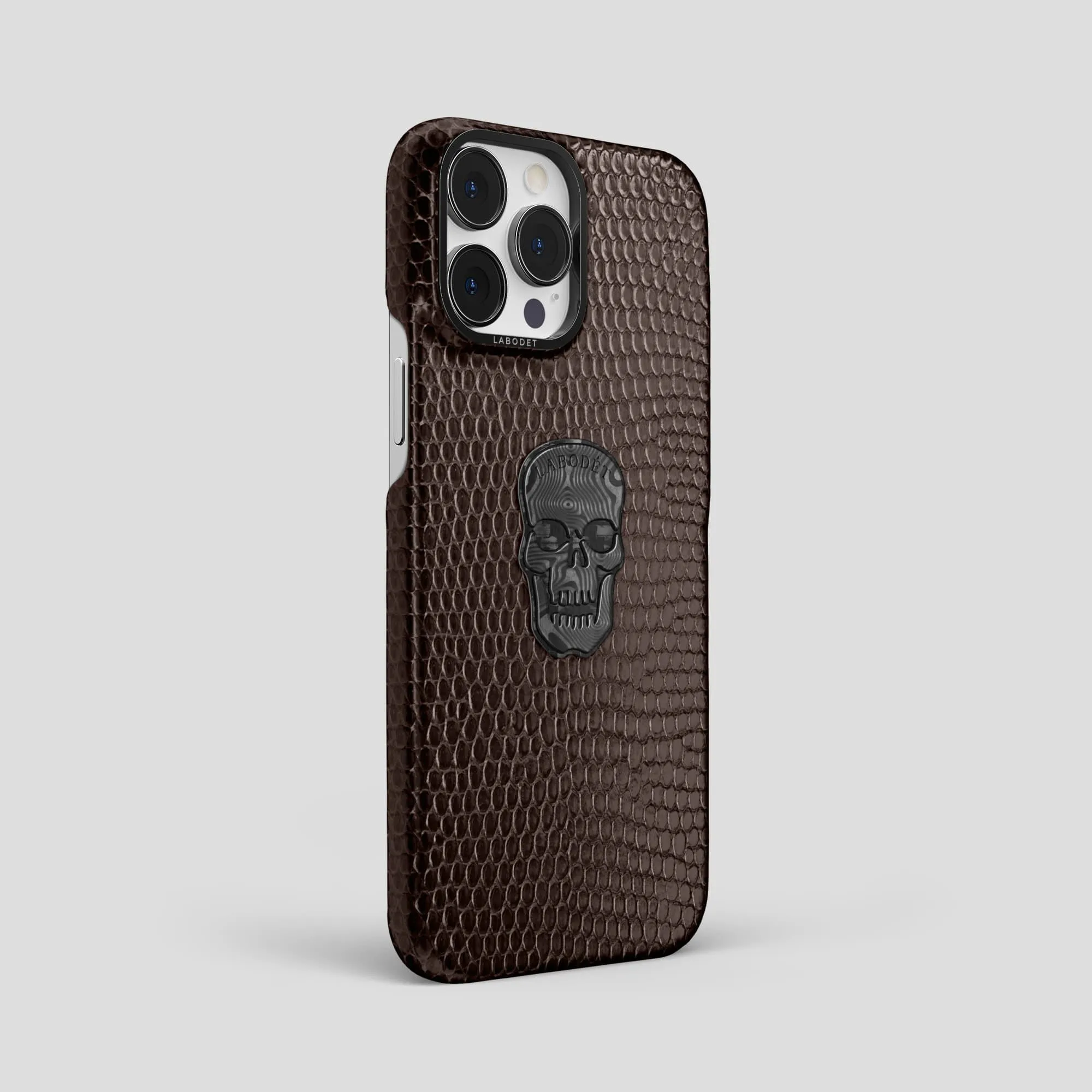 Classic Case With Carbon Skull For iPhone 14 Pro Max In Lizard