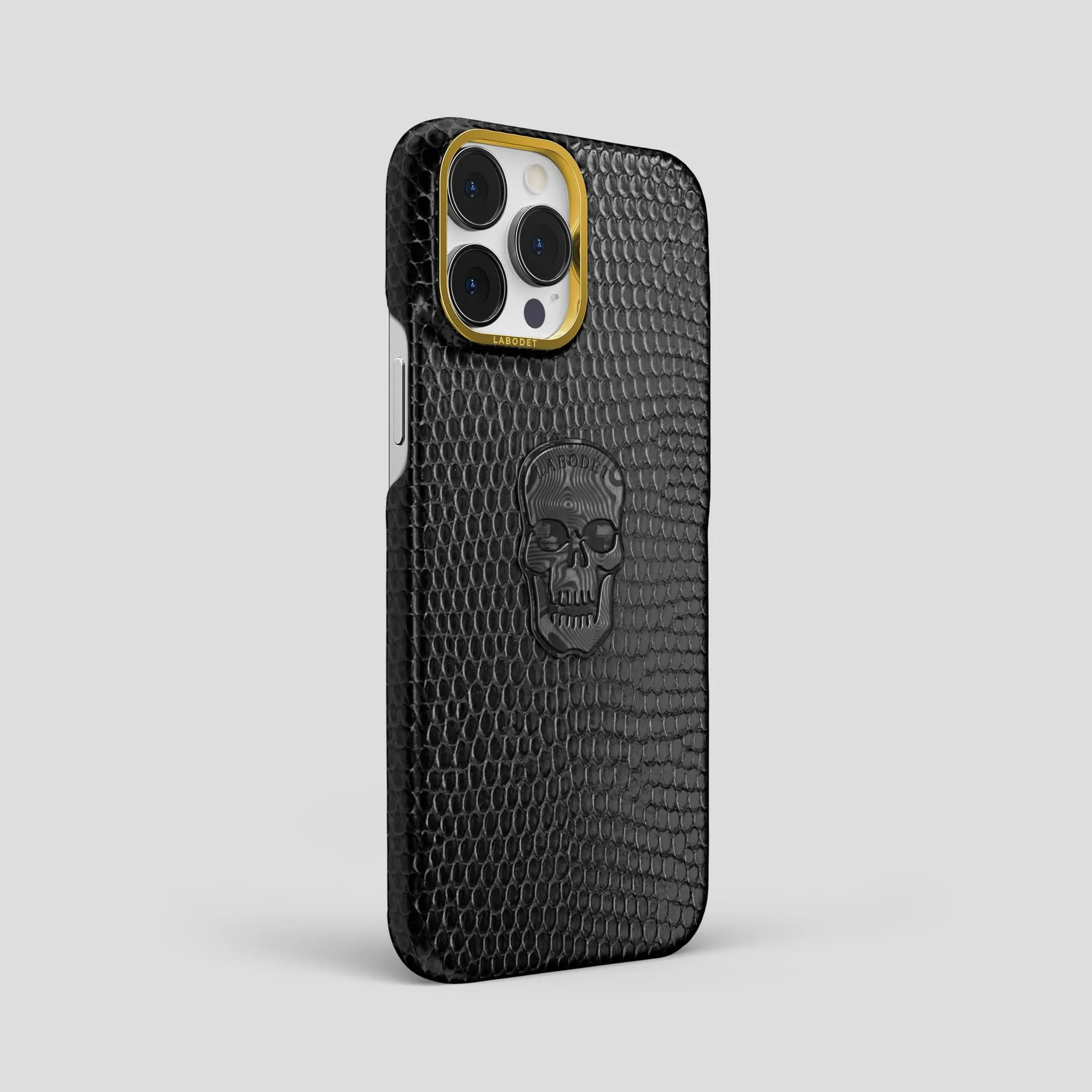 Classic Case With Carbon Skull For iPhone 14 Pro Max In Lizard