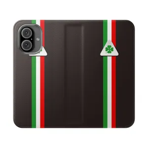 Classic Italian Car-Inspired Four Leaf Clover Phone Case