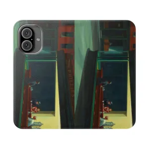 Classic Realism Nighthawks Phone Case - Inspired by Edward Hopper's Iconic Artwork