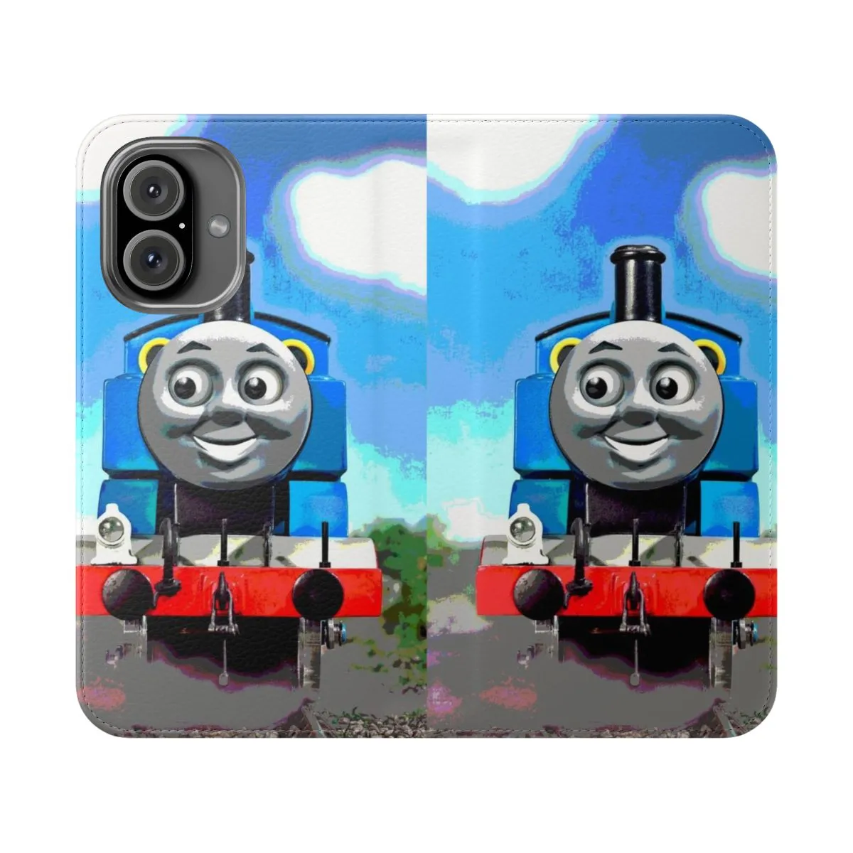 Classic Thomas Train Engine Flip Phone Case for Kids