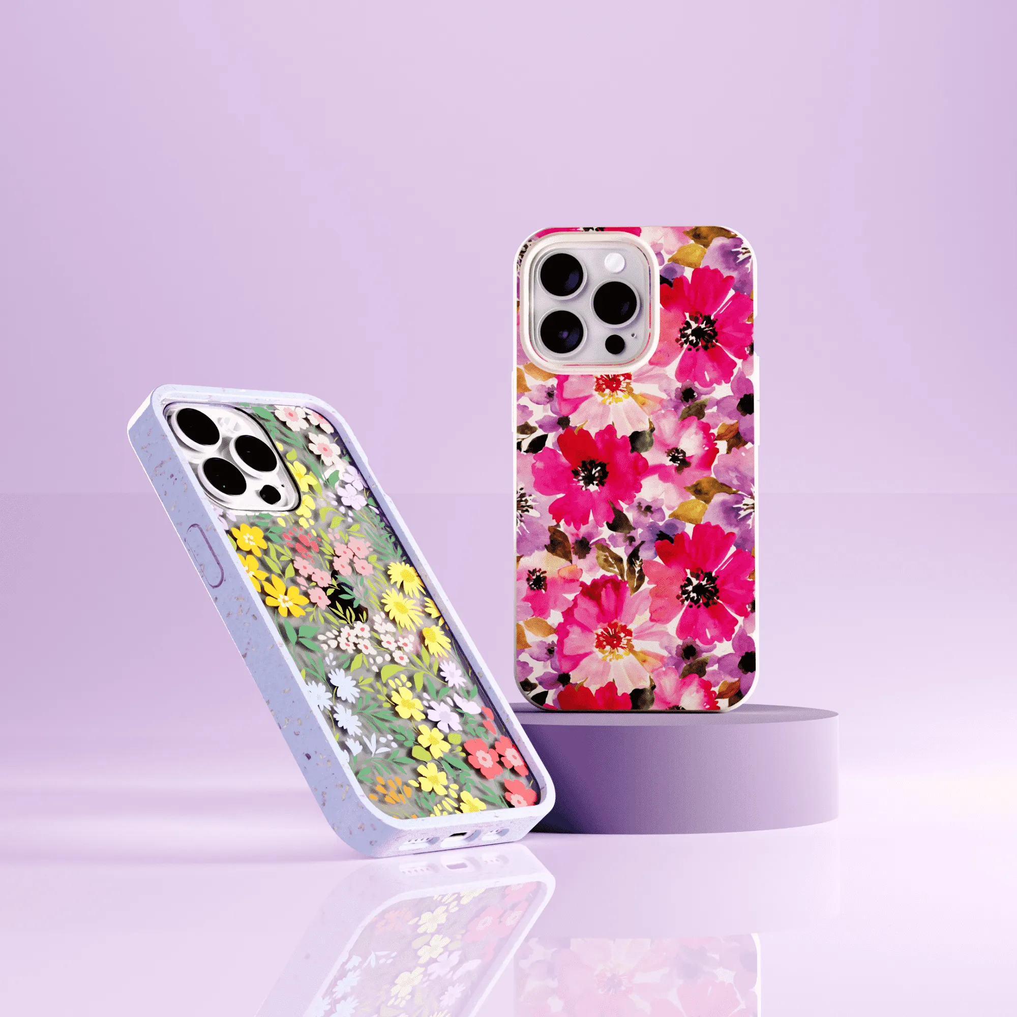 Clear Blooming Wild iPhone 14 Plus Case With Lavender Ridge