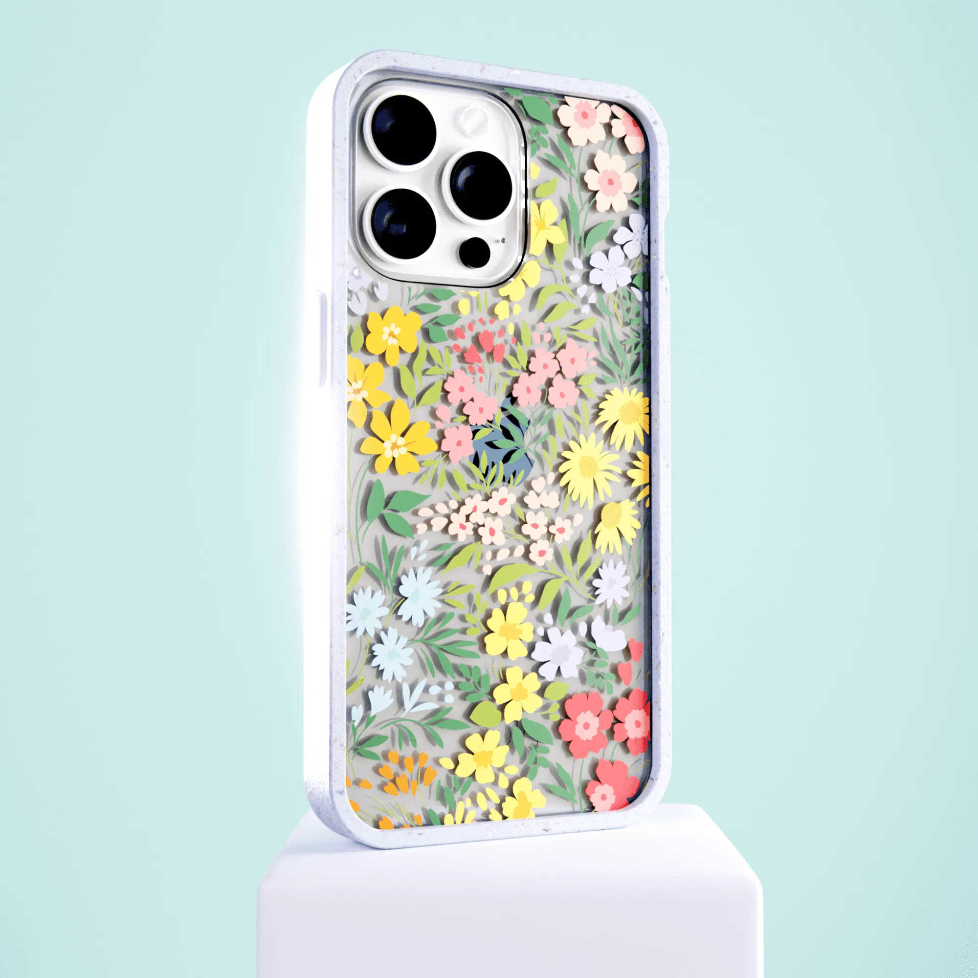 Clear Blooming Wild iPhone 14 Plus Case With Lavender Ridge