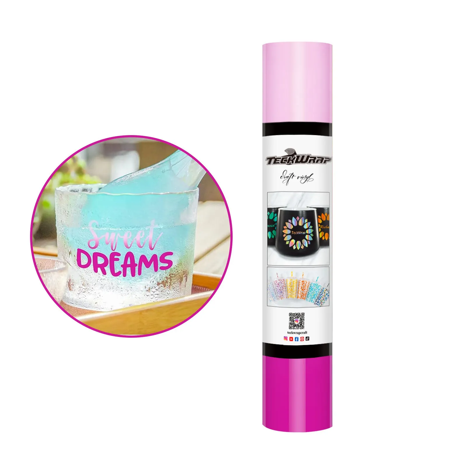 Clear Cold Color Changing Adhesive Craft Vinyl (translucent)