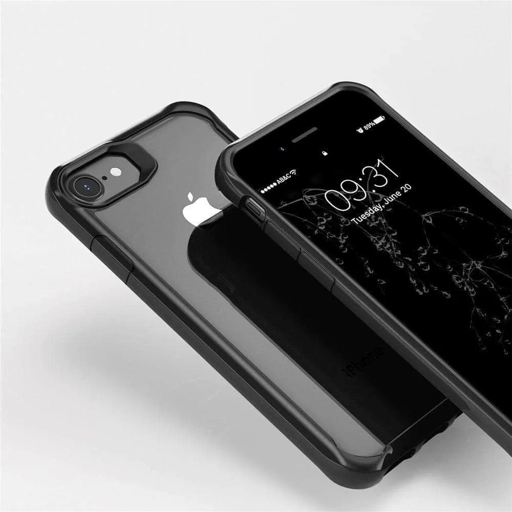 Clear iPhone SE 2020 4.7" Slim TPU PC Protective Shockproof Armor Cover