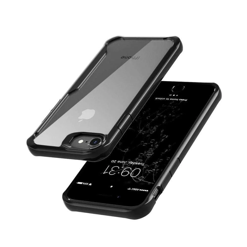 Clear iPhone SE 2020 4.7" Slim TPU PC Protective Shockproof Armor Cover