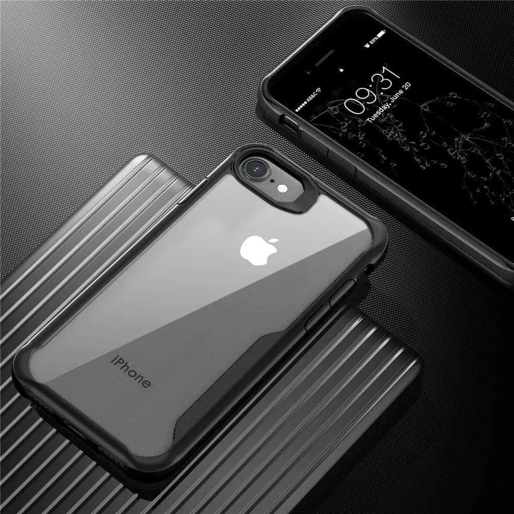 Clear iPhone SE 2020 4.7" Slim TPU PC Protective Shockproof Armor Cover