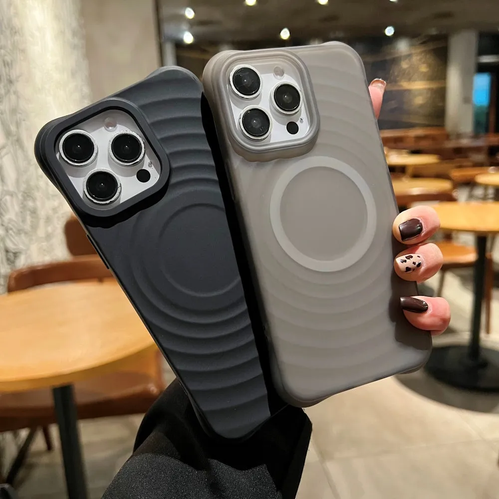Clear Matte Wavy TPU (Soft) Phone Case - iPhone 13