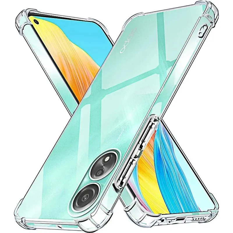 Clear TPU Silicone Phone Case for OPPO A98 A80 A79 A78 A77 A60 A58 A57 A40 A38 A18 A3 Pro Protective Thin Shell Cover