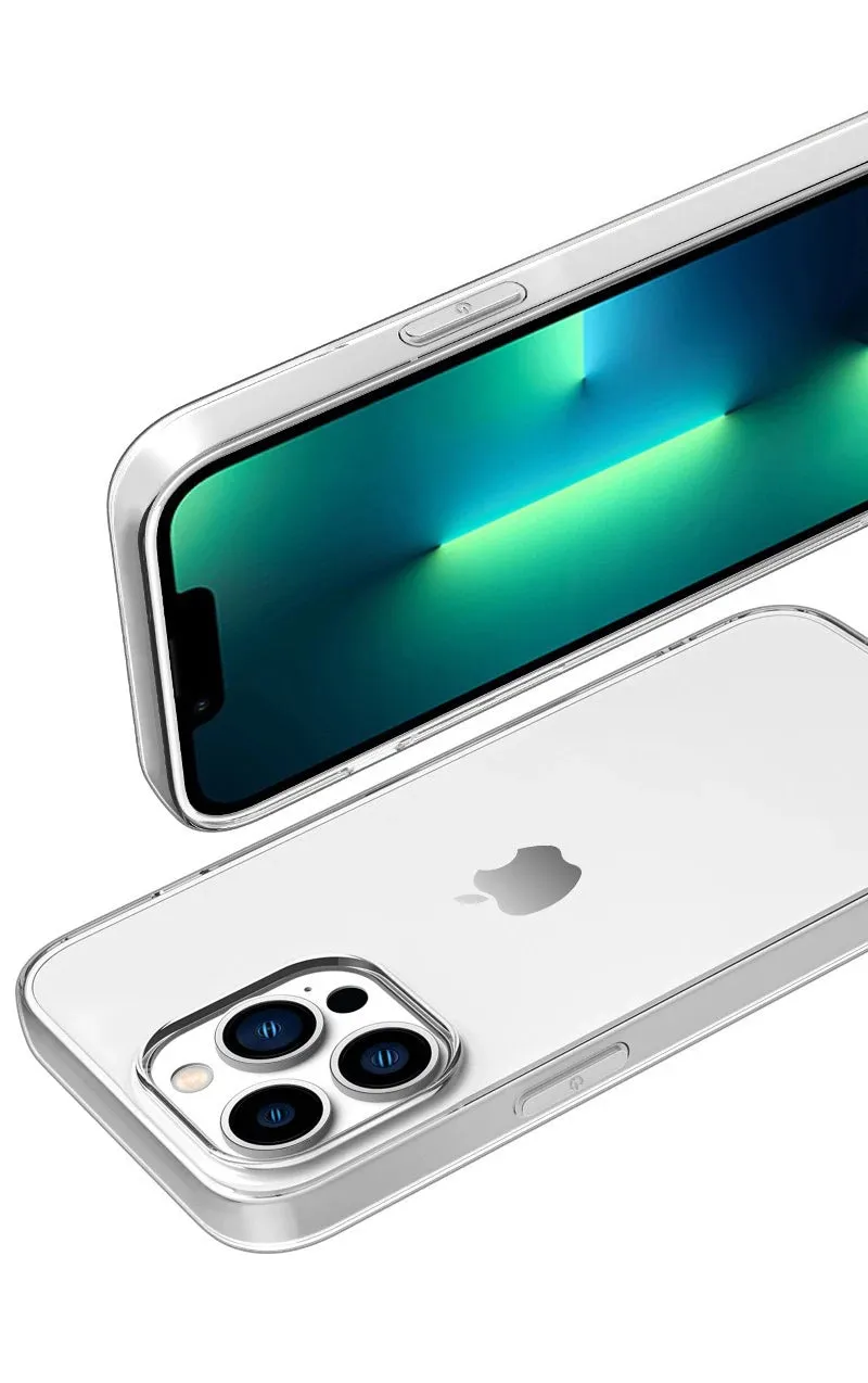 Clear Ultra Thin Silicone Case For Apple iPhone 15 14 13 12 11 Pro Xs Max Mini XR X 7 8 6s Plus 6 SE 2020 2022 2016 5 5S Protective Sides and Back cover