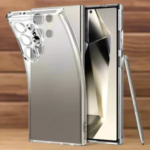 Clear Ultra Thin Silicone Phone Case Cover for Samsung Galaxy S24 S23 S22 S21 Ultra FE Plus A14 A34 A54 5G Soft TPU Protection