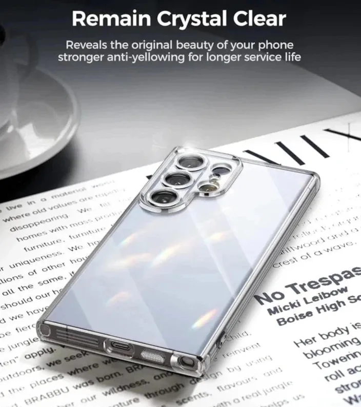 Clear Ultra Thin Silicone Phone Case Cover for Samsung Galaxy S24 S23 S22 S21 Ultra FE Plus A14 A34 A54 5G Soft TPU Protection