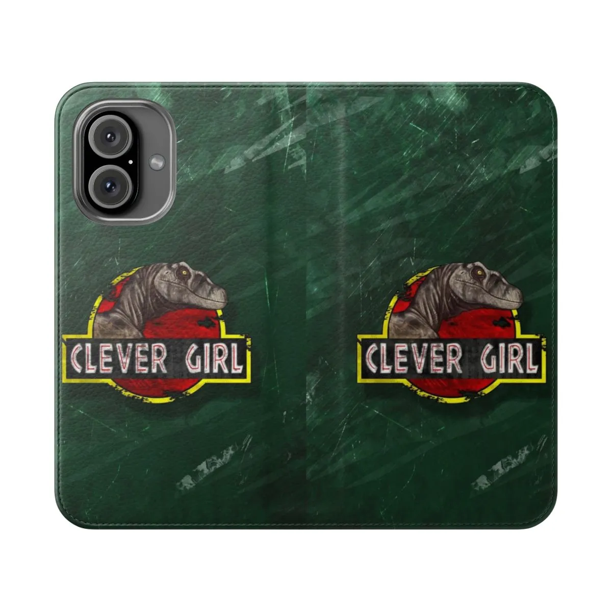 Clever Dinosaur Lover Flip Cover Phone Case