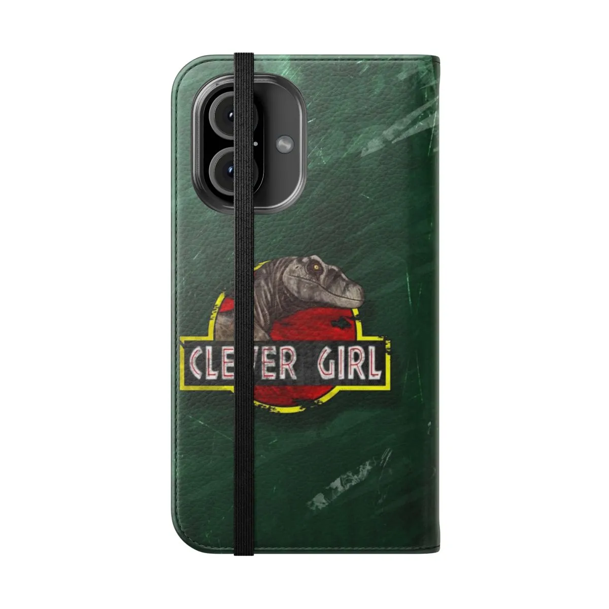 Clever Dinosaur Lover Flip Cover Phone Case