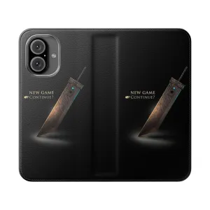 Cloud Strife Sword Retro Gamer Phone Case - Final Fantasy VII Inspired Design