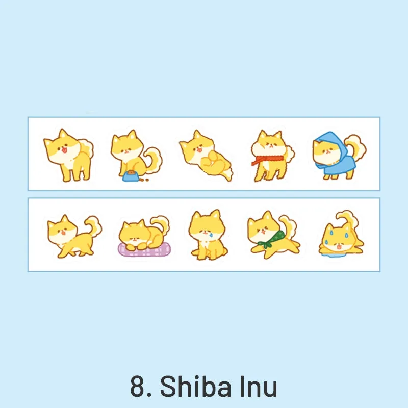 Cloud Zoo Cute Cartoon Animal Washi Sticker Roll