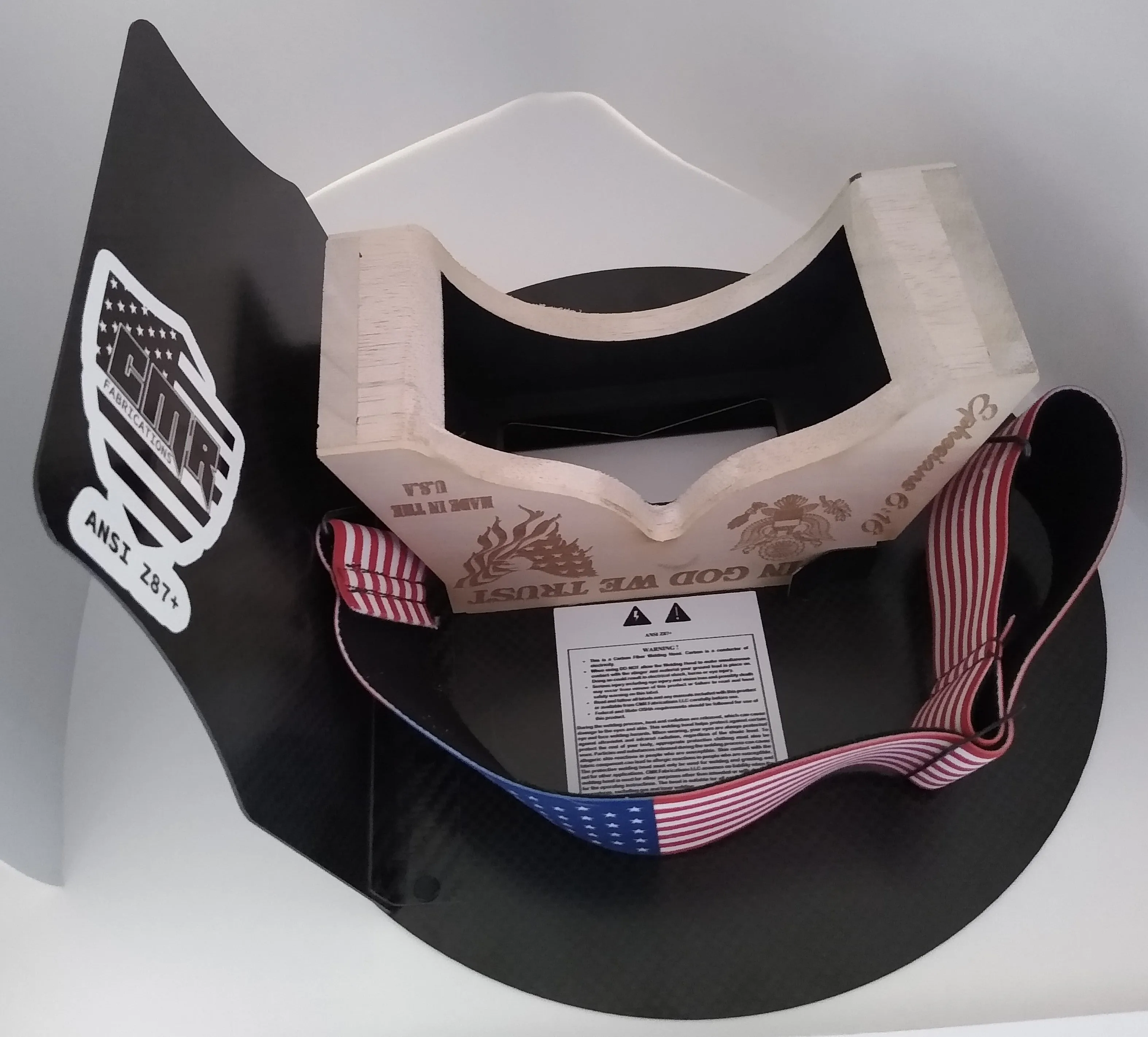 CMR Patriot Carbon Fiber Ultra-Light Pancake Welding Hood