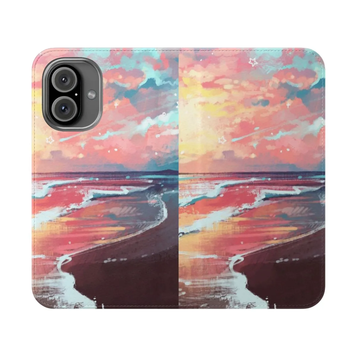 Coastal Seascape Flip Phone Case