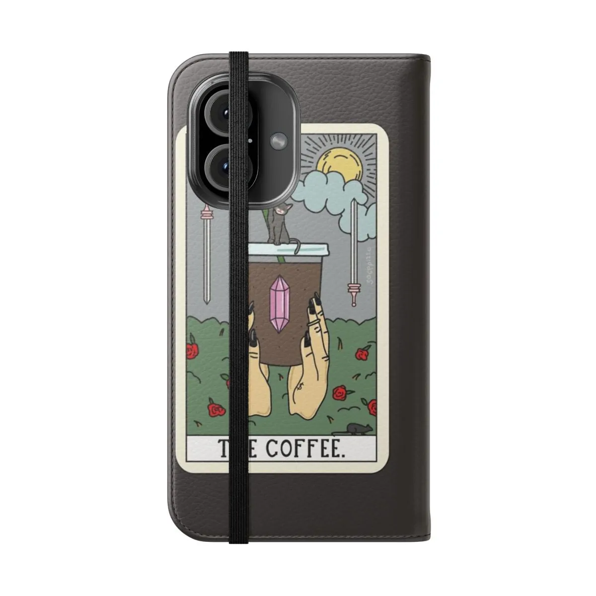 Coffee Reading Flip Cover Phone Case