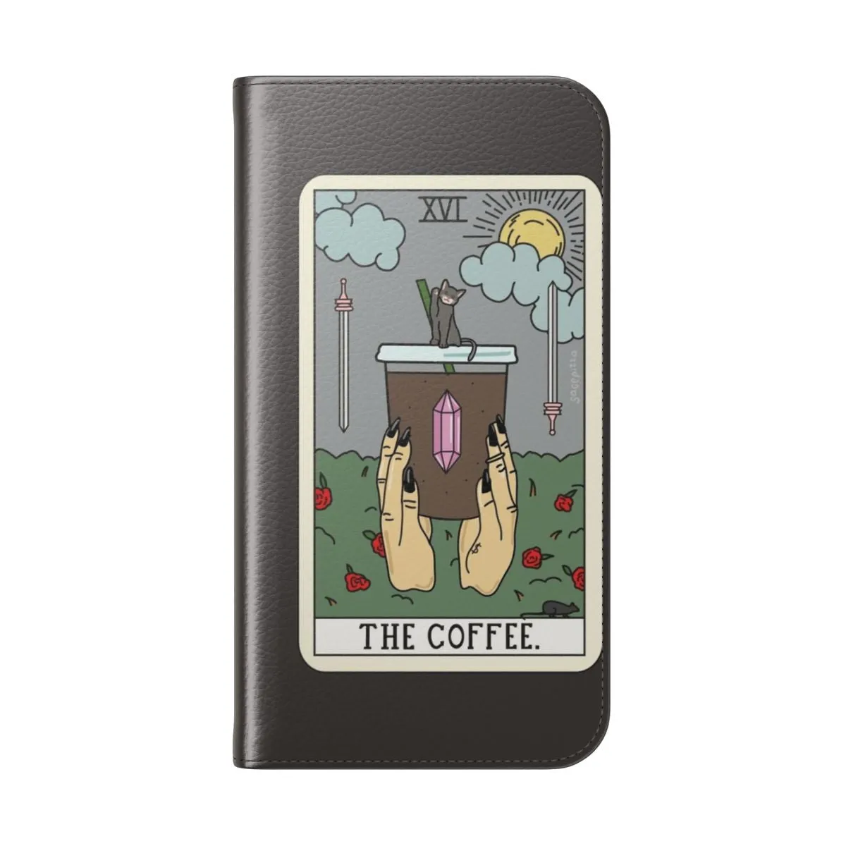 Coffee Reading Flip Cover Phone Case