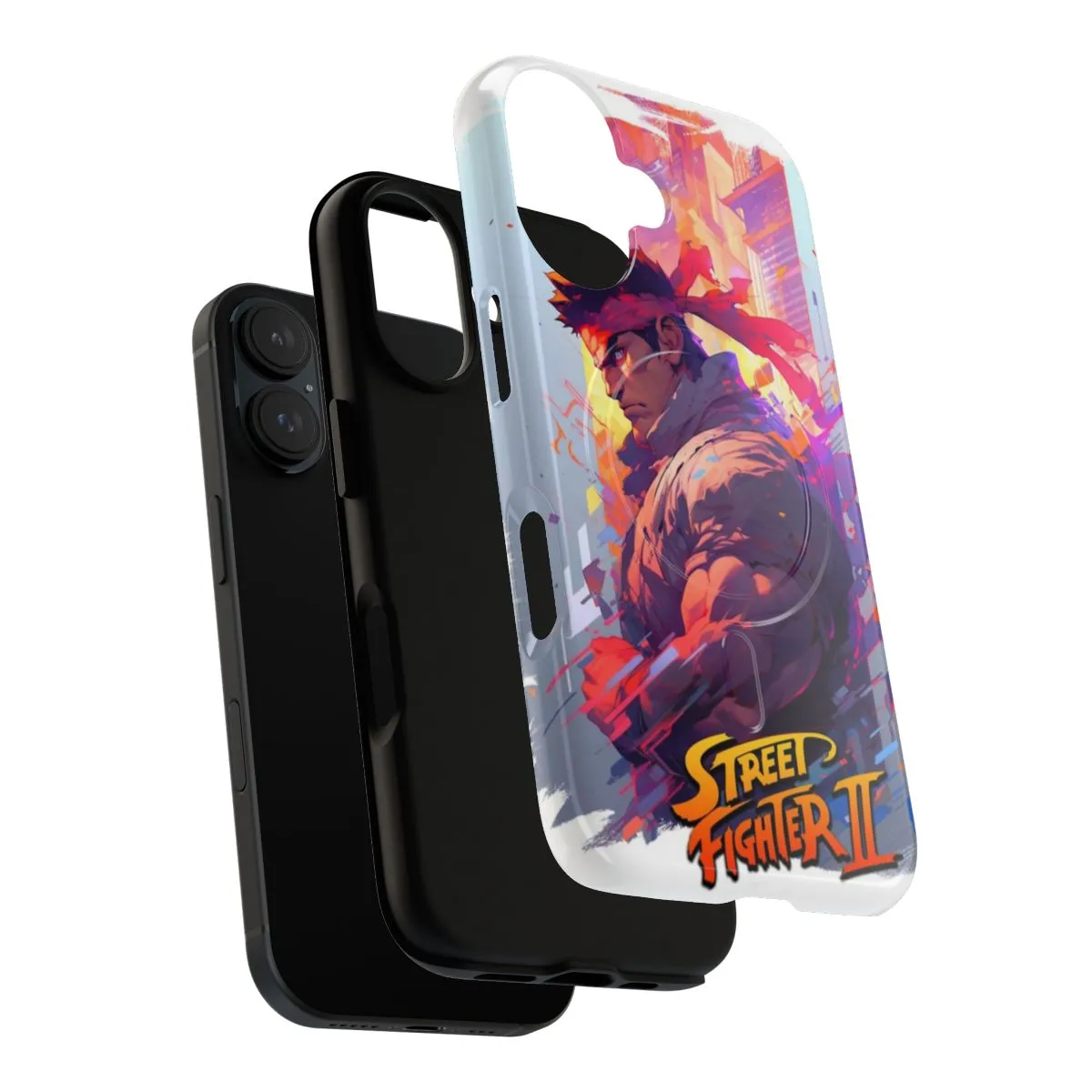 Colorful Abstract Street Fighter 2 Inspired Phone Case