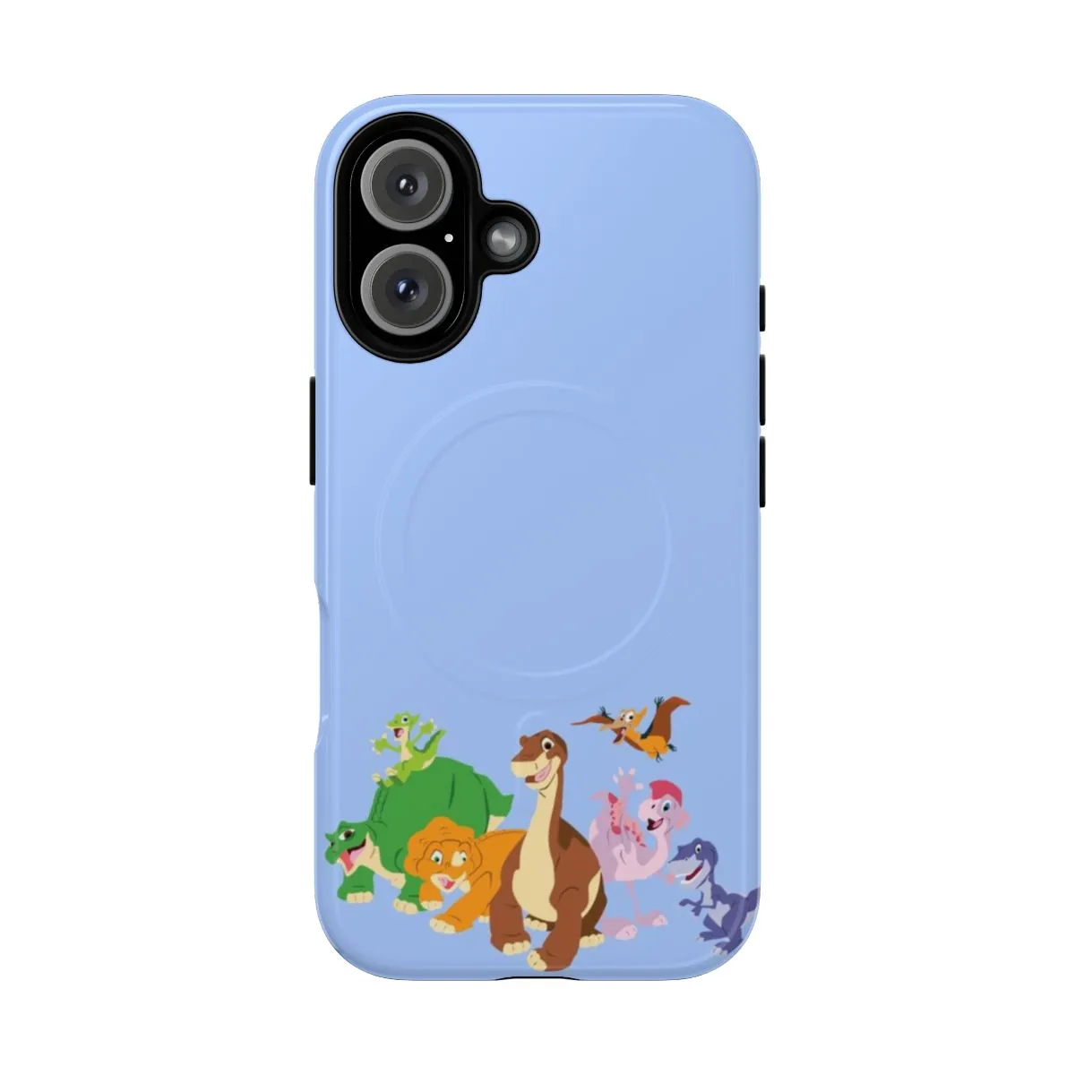 Colorful Cartoon Dinosaur Magnetic Tough Phone Case