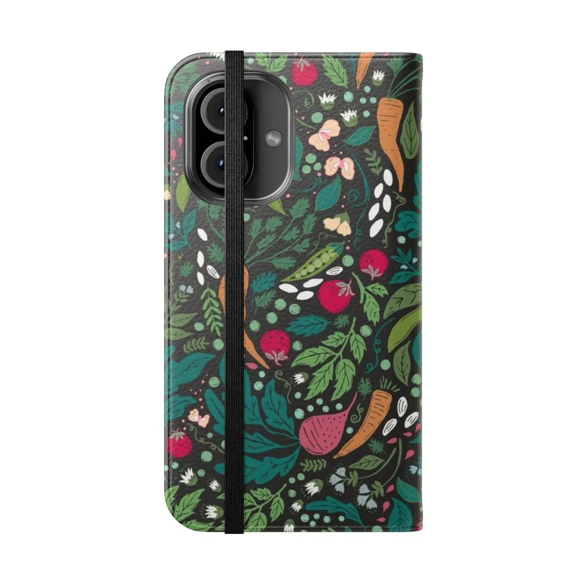 Colorful Farmhouse-Inspired Phone Case with Organic Vegetable Design