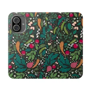 Colorful Farmhouse-Inspired Phone Case with Organic Vegetable Design