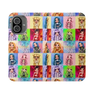 Colorful Flip Phone Case for Rainbow High Fans