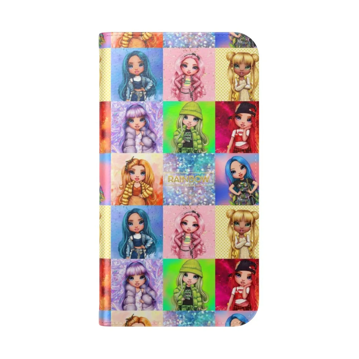 Colorful Flip Phone Case for Rainbow High Fans