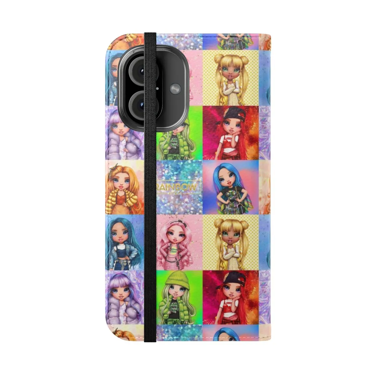 Colorful Flip Phone Case for Rainbow High Fans