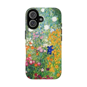 Colorful Floral Artwork Phone Case - Inspired by Gustav Klimt's Masterpieces